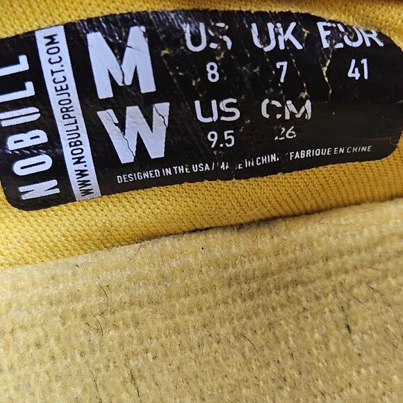 NOBULL Lemon Drop Diamond Knit Runner Athletic Yellow Shoes Men’s 8 Women’s 9.5 - Picture 10 of 12